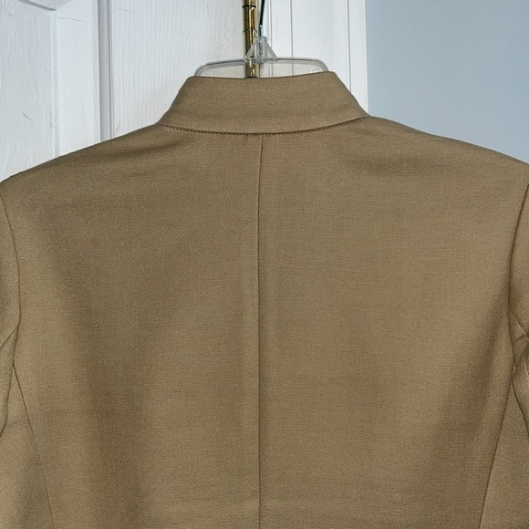 Talbots Camel Knit One Button Closure Blazer Size 6 - Picture 4 of 9